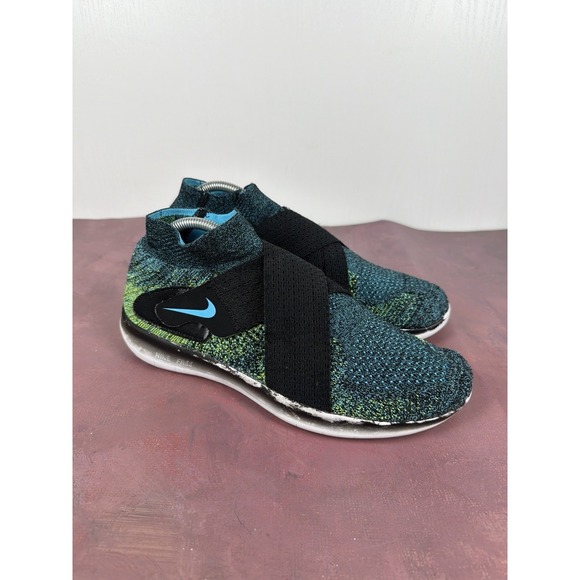 Nike Free RN Commuter 2017 Blue Lagoon Volt‎ Running Shoes Men\'s Size 9.5 main image 4